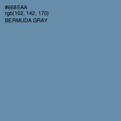 #668EAA - Bermuda Gray Color Image